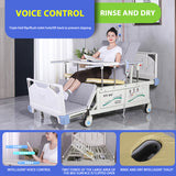 Intelligent voice flushing bed